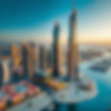 Strategic Location of Nation Tower in Abu Dhabi Map highlighting Nation Tower's strategic location