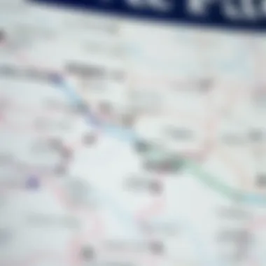 Map highlighting routes between Abu Dhabi and Dubai