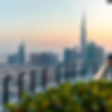 A panoramic view of Dubai's skyline showcasing its modern architecture