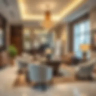 An elegant office of a real estate agency in Dubai