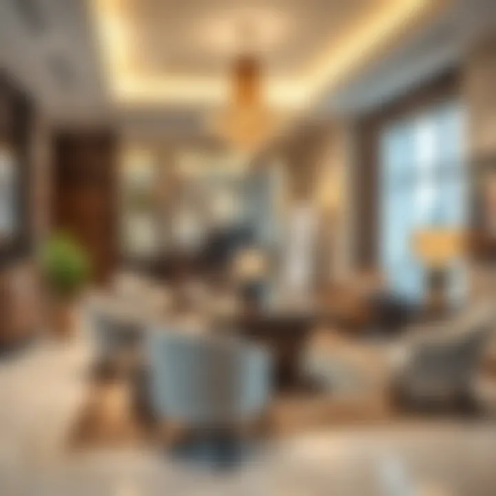 An elegant office of a real estate agency in Dubai