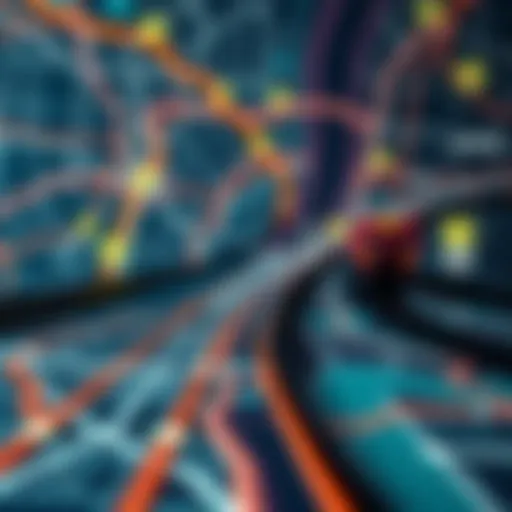 Innovative metro map design showcasing urban connectivity