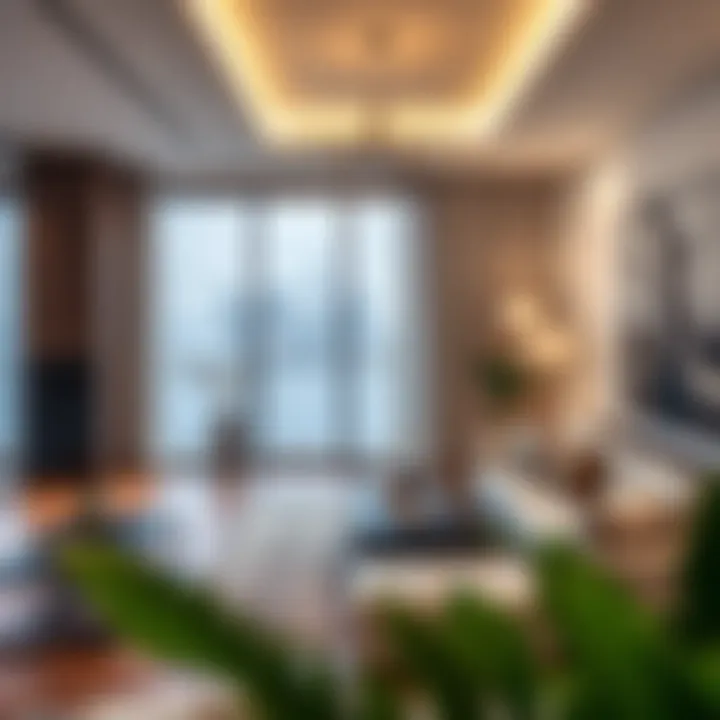 Modern apartment with tranquil interior design