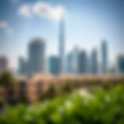 Stunning skyline of Dubai showcasing serene properties