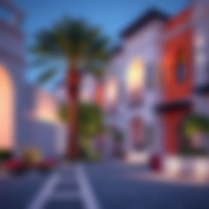 Vibrant neighborhood in Dubai promoting a peaceful lifestyle
