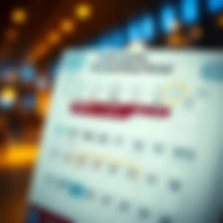 Grace period calendar highlighting important dates