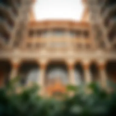 Elegant architectural details of Oasis Tower 2's facade