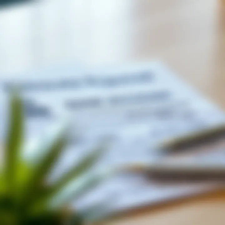 Documents required for opening a bank account displayed neatly