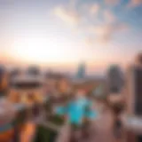 Aerial view of Dubai showcasing Palma Development's projects