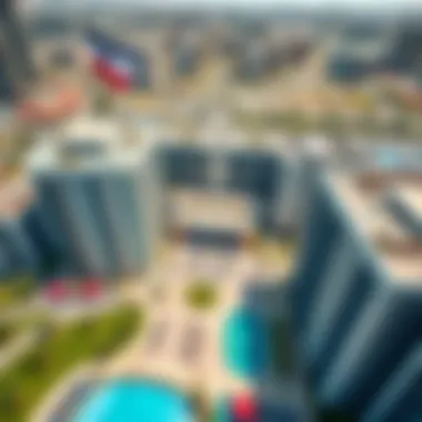 Aerial view of Park Heights Square 1 showcasing its modern architectural design