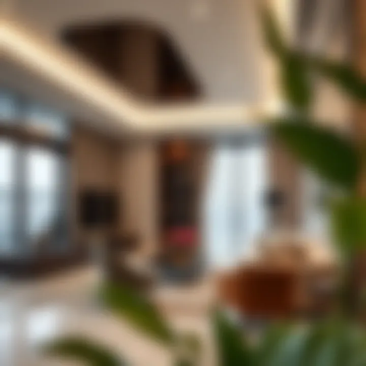 The elegant interiors of a residence in Park Heights Square 1