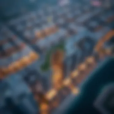 Aerial view of the Peninsula 5 location in Dubai