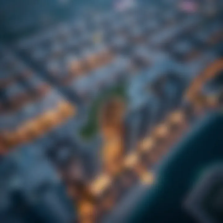 Aerial view of the Peninsula 5 location in Dubai