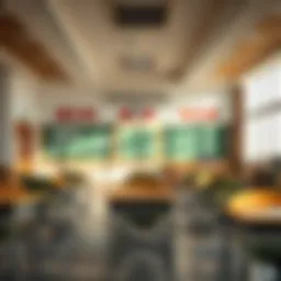 Luxurious classroom setting in a premium school