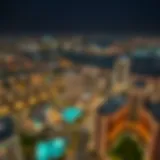 Aerial view of برايم المزهر showcasing its modern architecture
