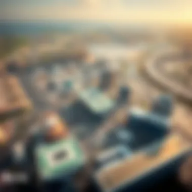 Aerial view of Dubai South showcasing modern architecture and infrastructure