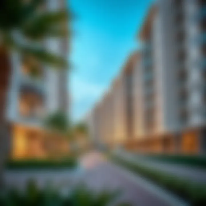 Modern residential community within Dubai South featuring green spaces