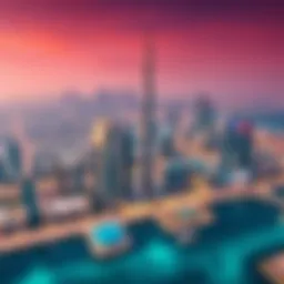 Aerial view of Dubai's skyline showcasing diverse real estate developments