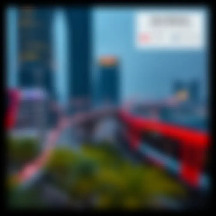 Map of Red Line Metro highlighting key stations and connections