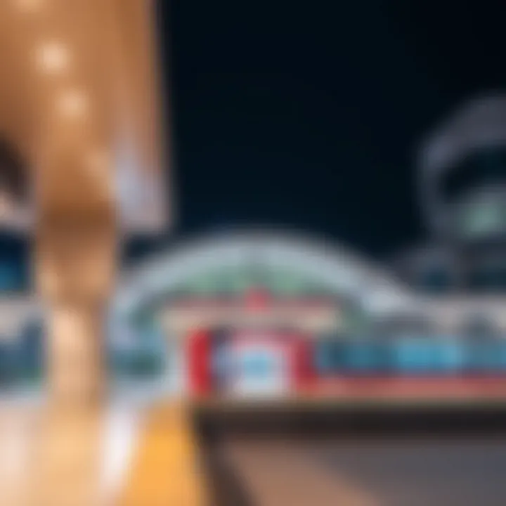 Red Line Metro Station exterior view showcasing modern architecture