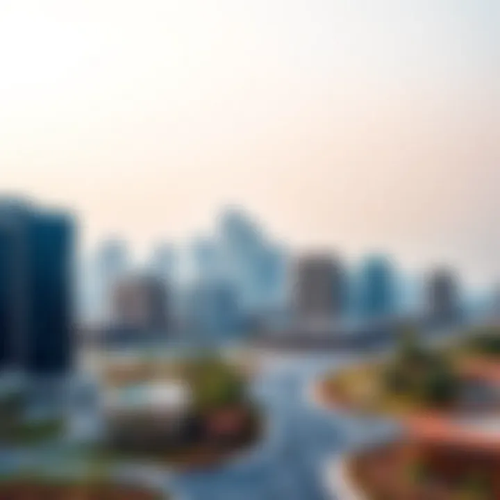 Luxurious Skyline of Reem Hills Luxurious skyline view of Reem Hills showcasing modern architecture