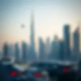 Dubai skyline with business landmarks