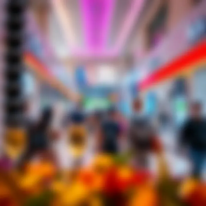 Engaging Shopping Experience at Rola Mall Visitors engaged in shopping and leisure activities at Rola Mall