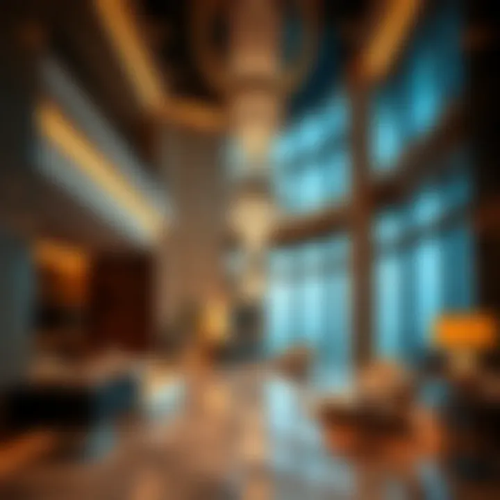 Luxurious interior of Salam Tower highlighting modern amenities