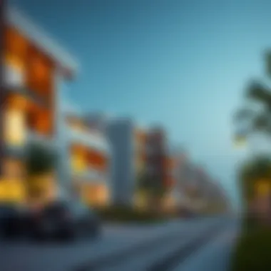 Modern Architecture in Serena Dubai A stunning view of Serena Dubai community showcasing modern architecture