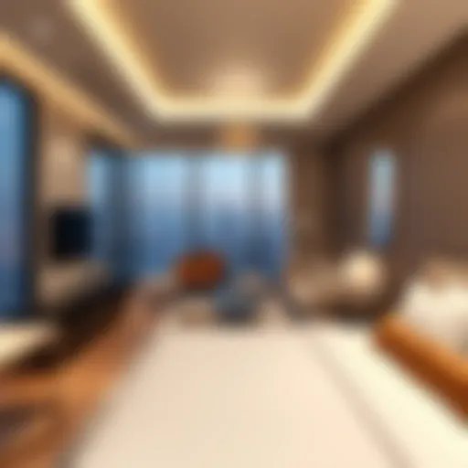 Luxurious short-term hotel apartment in Dubai showcasing modern design