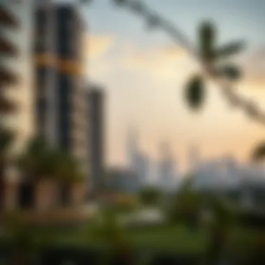 Overview of investment opportunities in Spring Meadows amidst the Dubai skyline