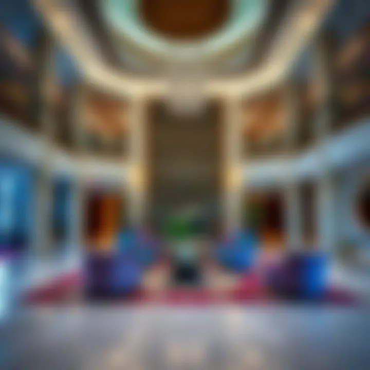 Vibrant lobby area showcasing modern decor