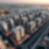 Aerial view of Takhseel Al Khalidiya showcasing modern residential buildings