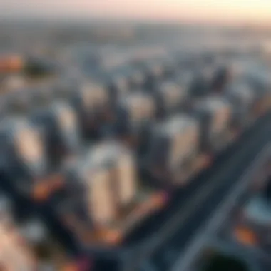 Aerial view of Takhseel Al Khalidiya showcasing modern residential buildings