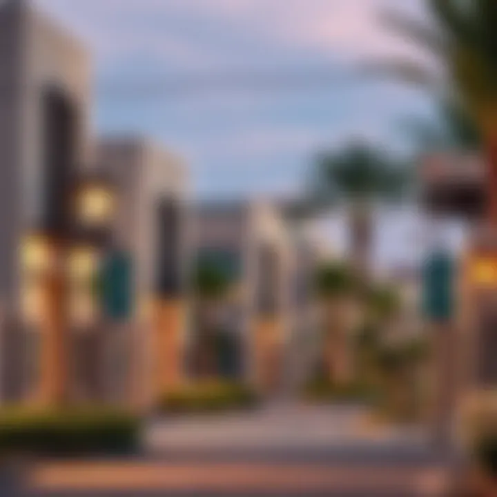 Charming residential street in Takhseel Al Khalidiya with flourishing community vibe