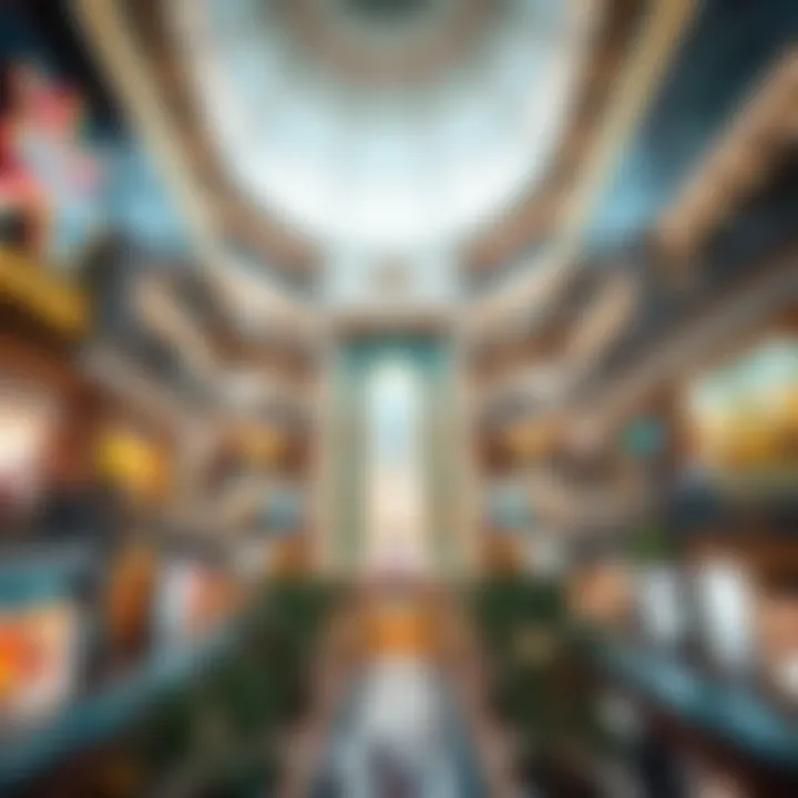 Architectural Beauty of Dubai Mall Architectural marvel of a famous Dubai shopping center