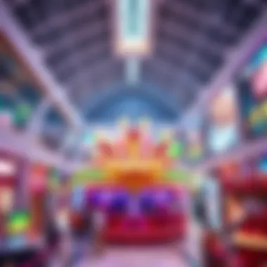 Entertainment Hub in Dubai Mall A lively entertainment zone with attractions and activities for all ages