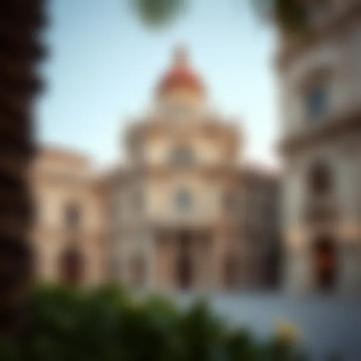 Exterior view showcasing the architectural details of Dubai's oldest building