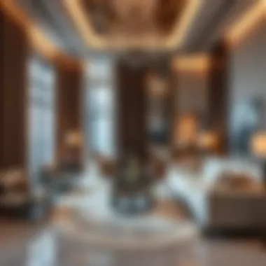 Luxury Living Spaces in Dubai Lavish interior of a high-end Dubai apartment
