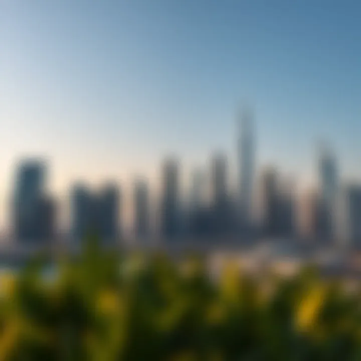 Luxurious Dubai skyline showcasing real estate developments