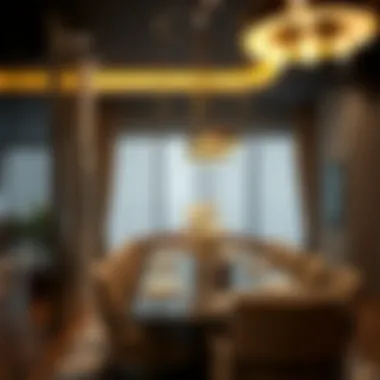 Upscale Dining Area Design Chic dining area featuring upscale design elements