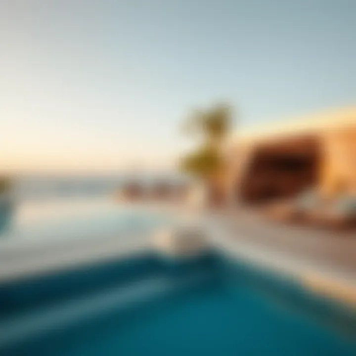 Relaxation and wellness area for beachgoers