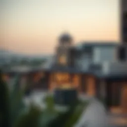 A panoramic view of Tibba Al Qusais showcasing its blend of modern architecture and traditional elements