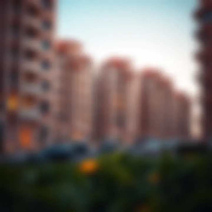 Luxurious residential buildings in Tibba Al Qusais, representing the real estate market's growth