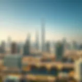Aerial view of Dubai's skyline showcasing iconic skyscrapers