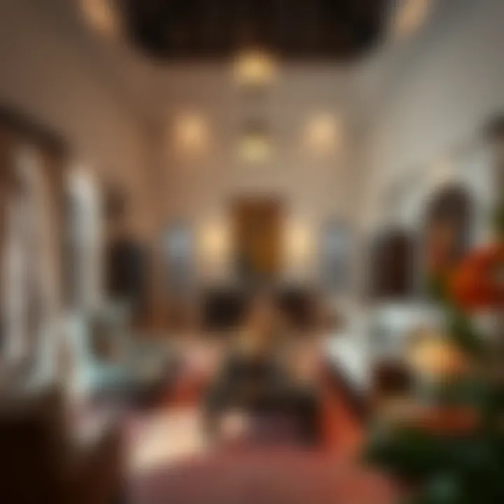 Interior of a traditional house showcasing cultural elements