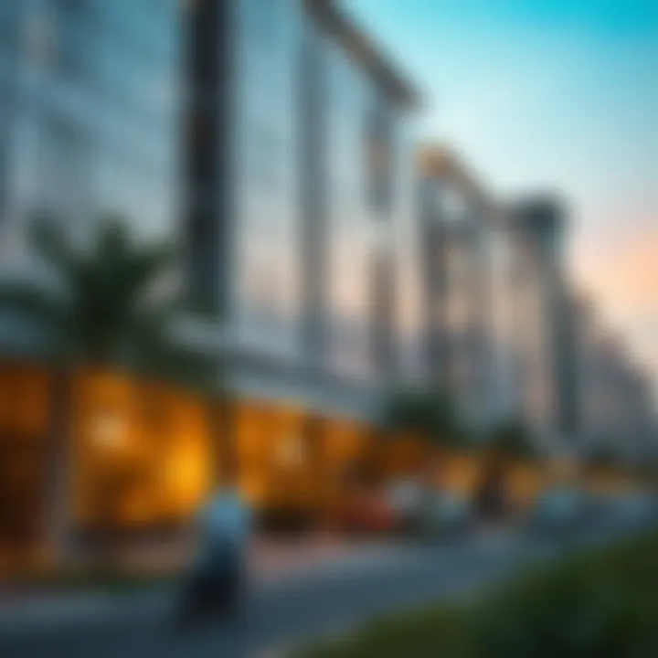 Comparison chart of property prices in different neighborhoods of Dubai