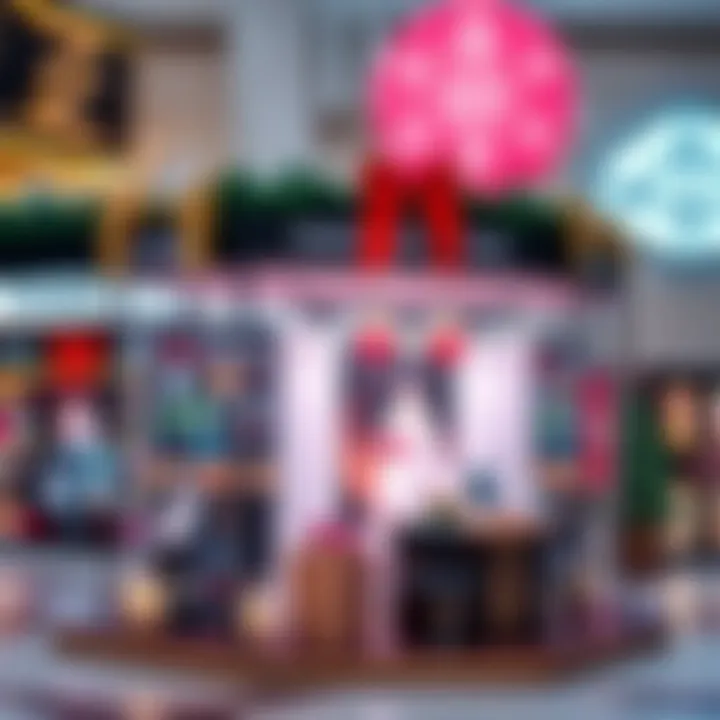 Seasonal Promotions Display An elegant display showcasing seasonal promotions at Dubai Mall