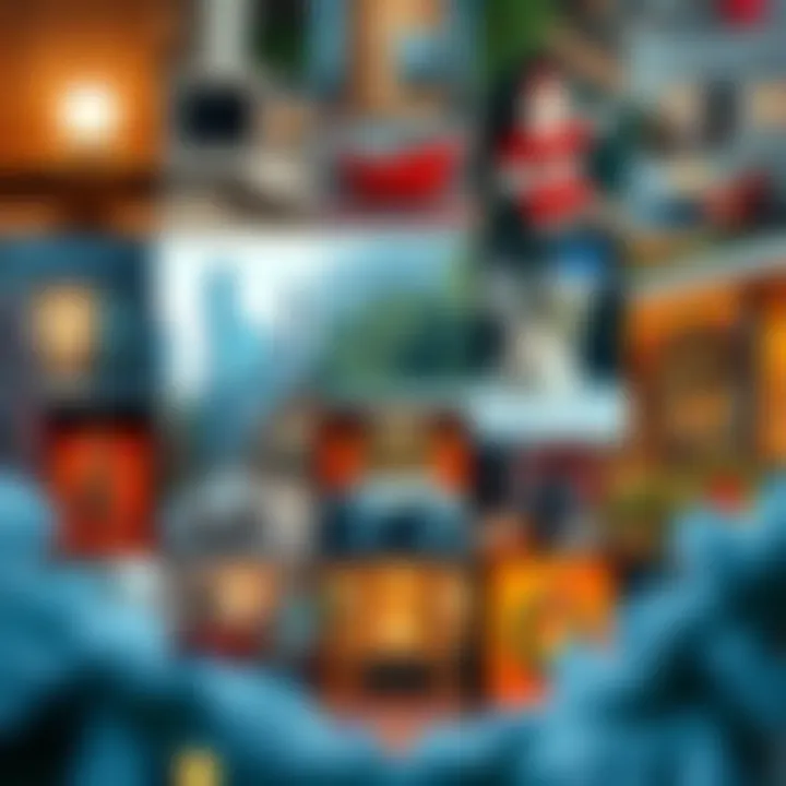 Emerging Trends in Holiday Observance A collage of various modern holiday trends and activities embraced by different cultures.