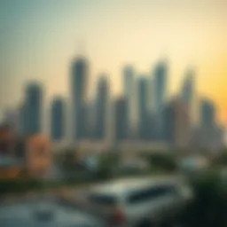 Skyscrapers in Dubai symbolizing the real estate market